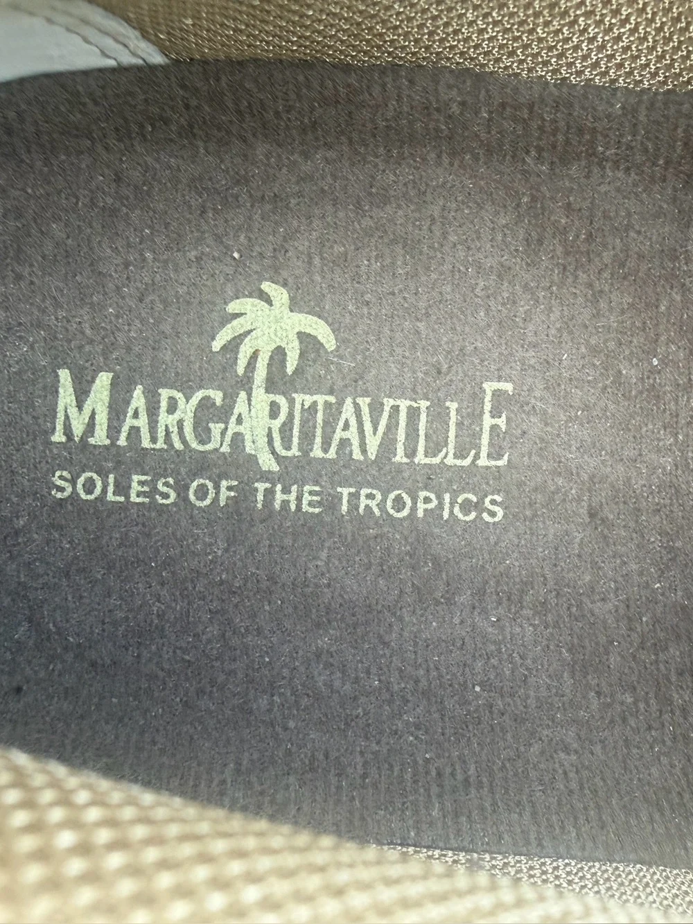 Margaritaville Anchor Lace Boat Shoe Leather Brown Mens Sz 9.5 US
